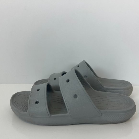 CROCS Other - Crocs Iconic Comfort Slip On Sandals Grey Mens Size 13